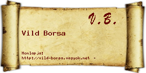 Vild Borsa névjegykártya